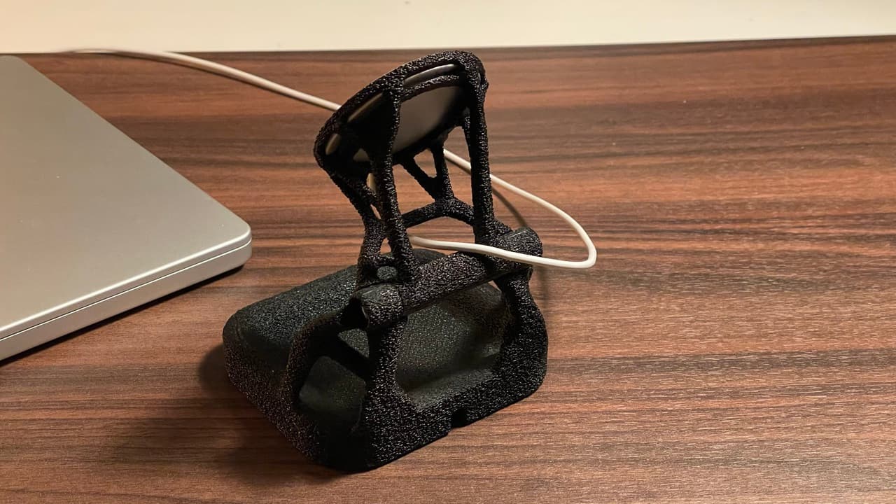 FDM prototype in use as a MagSafe charging stand
